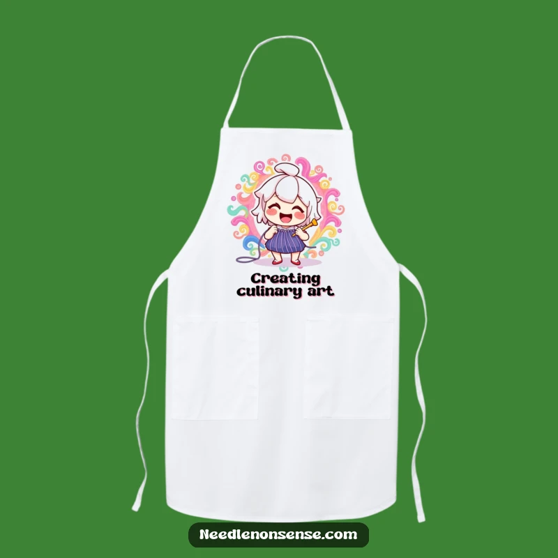 Funny Needle Stitching Apron, Kitchen Crafting Fun, Chef's Hilarious Sewing Accessory