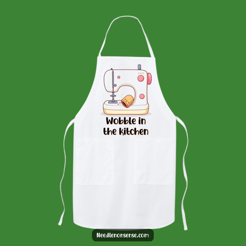 Funny Thimble Wobble Apron - Hilarious Cooking and Crafting Companion