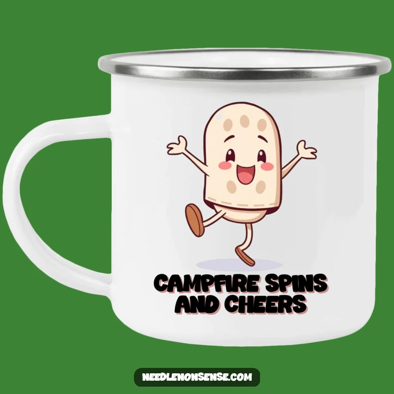 Funny Thimble Cartwheel Camping Mug: Active Outdoor Fun, Perfect Funny Gift