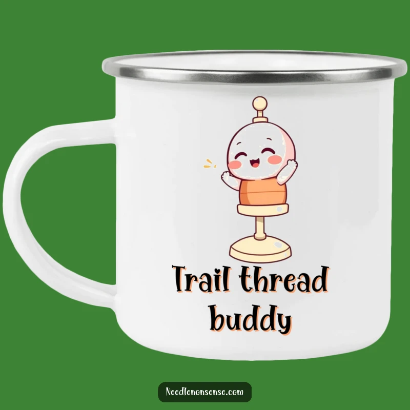 Funny Giggling Bobbin Camping Mug: Adventure-Ready Coffee Cup