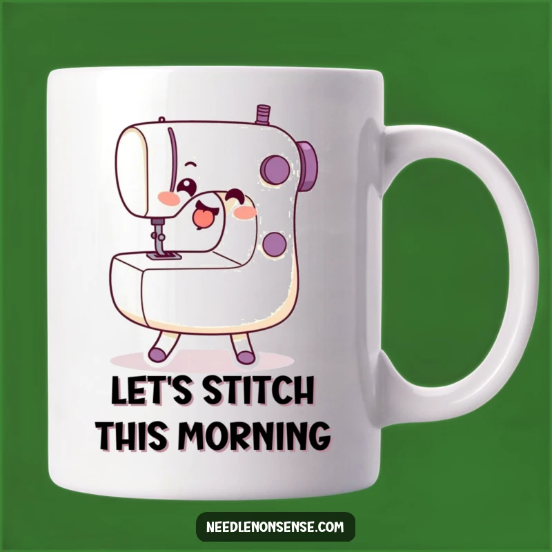 Funny Sewing Machine Dance Mug - Hilarious Gift for Stitching Enthusiasts