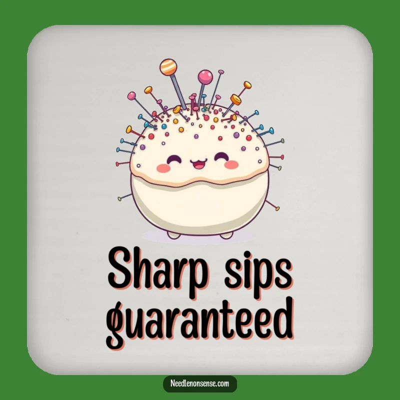 Funny Pincushion Coaster: Protect Surfaces with Sparkling Style