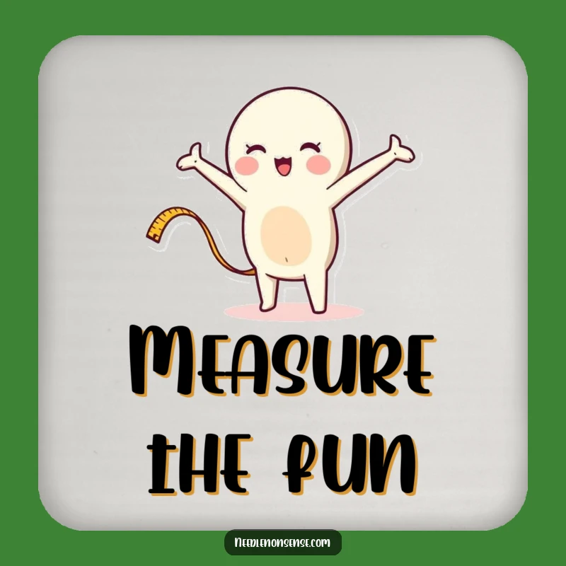 Funny Measuring Tape Coaster Set: Protect Surfaces with Precision and Humor
