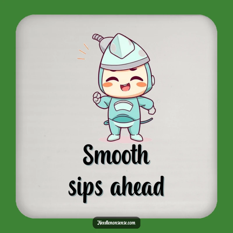 Funny Determined Iron Coaster - Protect Surfaces with Precision, Gift