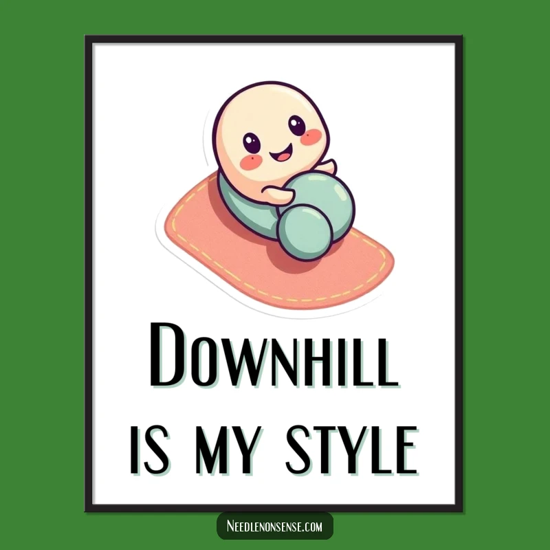 Funny Button Poster: Whimsical Wall Art for a Cheerful Vibe