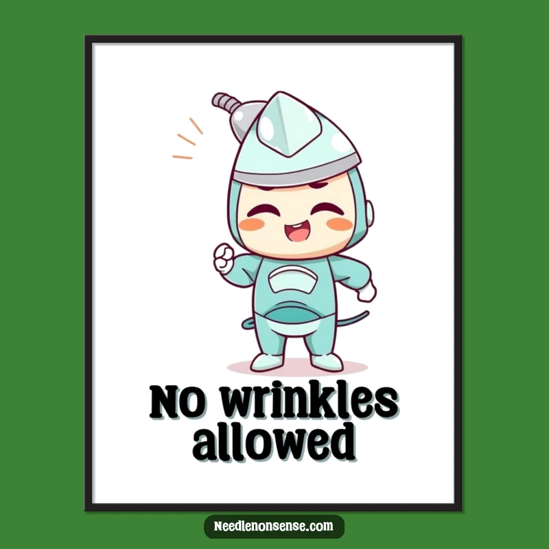 Funny Determined Iron Poster - Motivational Art, Unique Gift