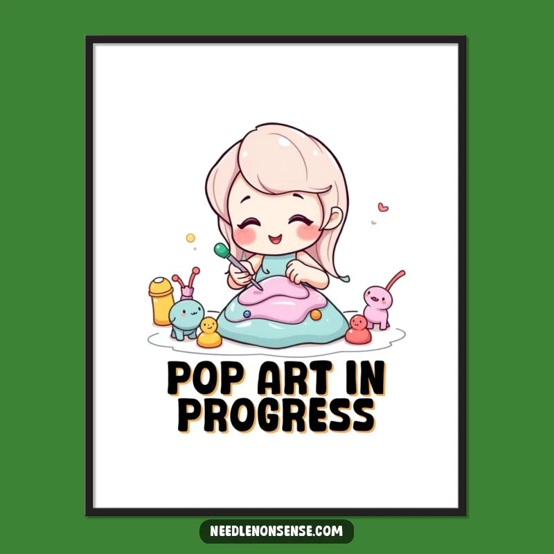 Funny Soda Sculpting Poster - Add Whimsy to Your Space