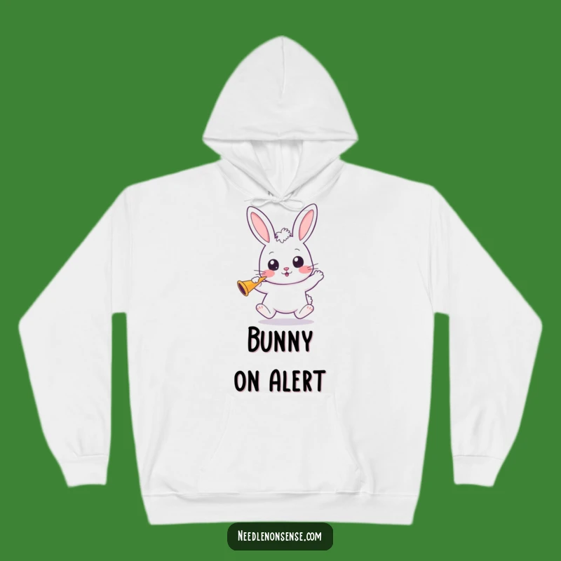Funny Kawaii Bunny Hoodie: Cozy Up for Fun with Wide Eyes and Party Vibes