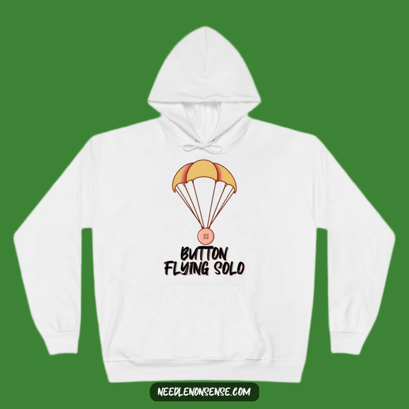 Funny Button Parachute Hoodie: Cozy Up with Hilarious Adventure Vibes!