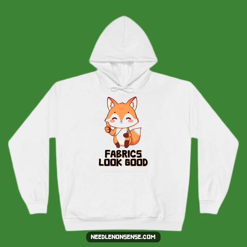 Funny Fox Sewing Hoodie: Cozy Crafty Fox Sweatshirt, Warm & Humorous Funny Gift