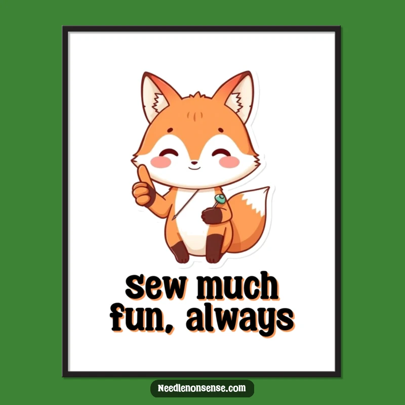 Free Printable Wall Art: Happy Fox Craftsman - Creative Decor Downloadable