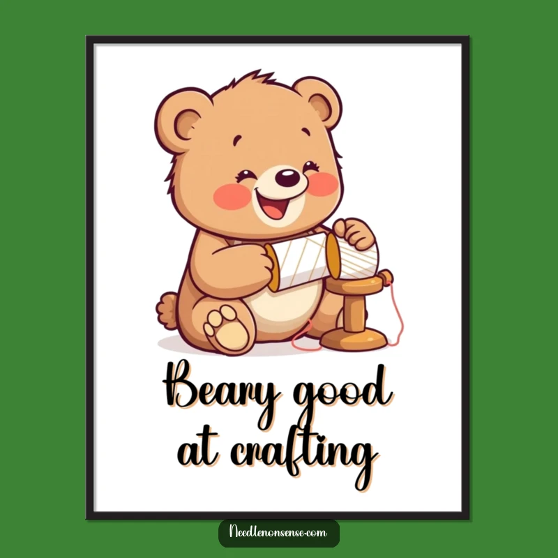 Free Printable Wall Art: Jolly Bear Builder - DIY Decor Downloadable