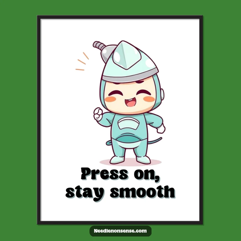 Funny Free Printable Wall Art: Iron Out Life's Stress! Downloadable Home Decor.