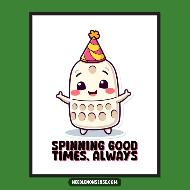 Free Printable Wall Art: Spinning Thimble Party - Downloadable Whimsical Decor