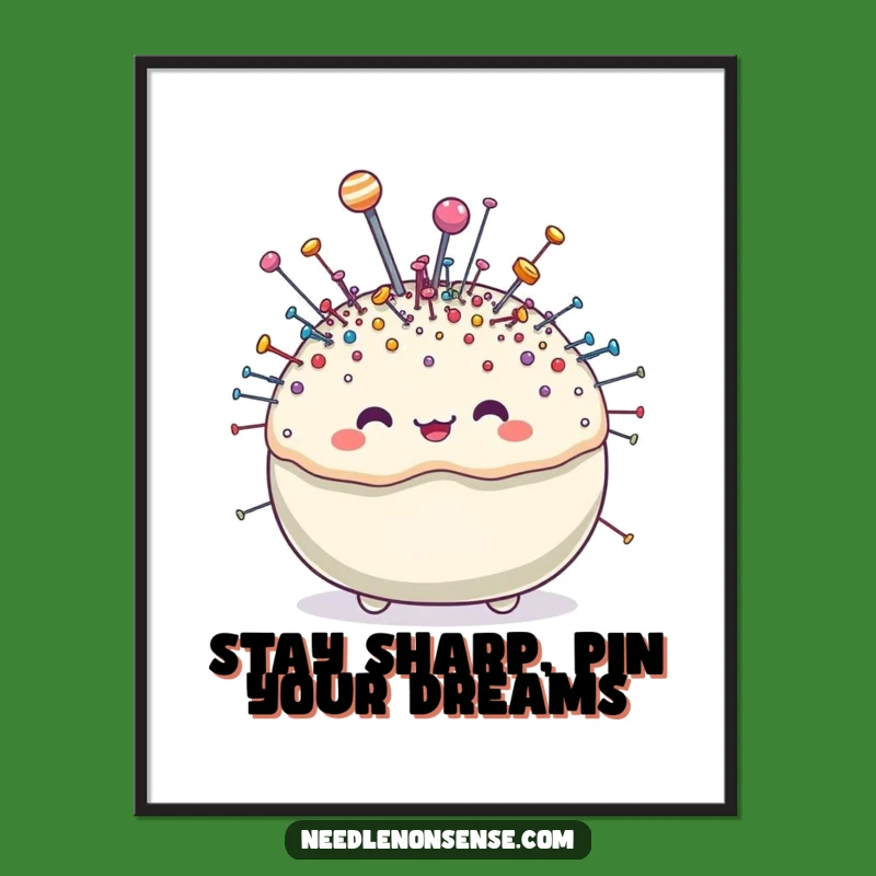 Free Printable Pincushion Art - Hilarious Downloadable Decor for Sewing Spaces!