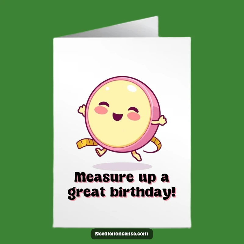 Free Printable Birthday Card: Measuring Tape Yo-Yo - Funny Bounce Gift