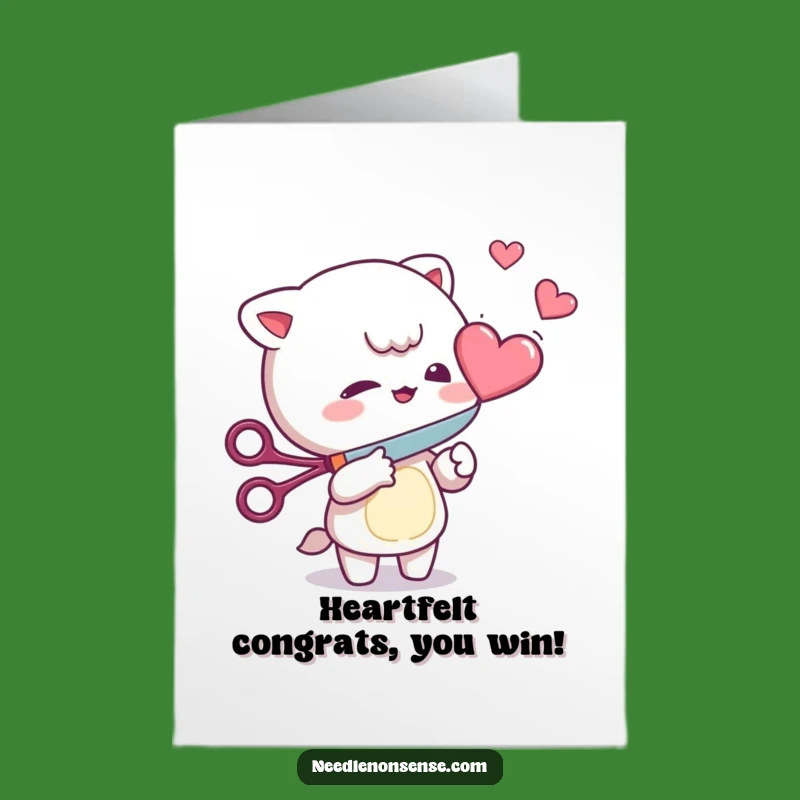 Free Printable Congrats Card: Mischievous Heart Cutter LOL Download!