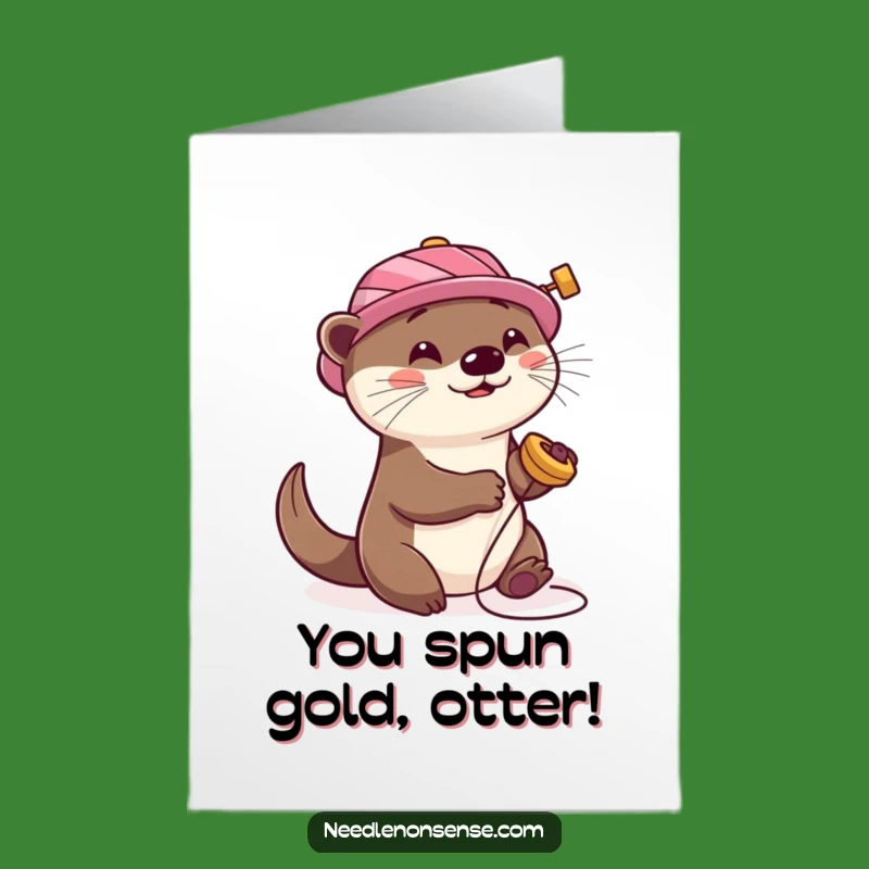 Free Printable Congrats Card: Otter's Spin to Win - Celebrate High Downloadable