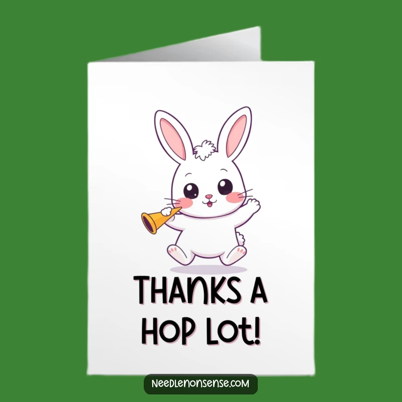 Free Printable Thank You Card: Cute Kawaii Bunny's Thanks