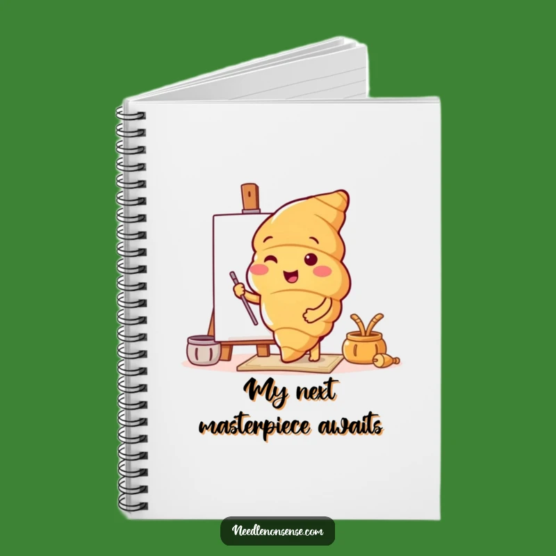 Funny Croissant Artist Notebook - Jot Down Your Masterpieces