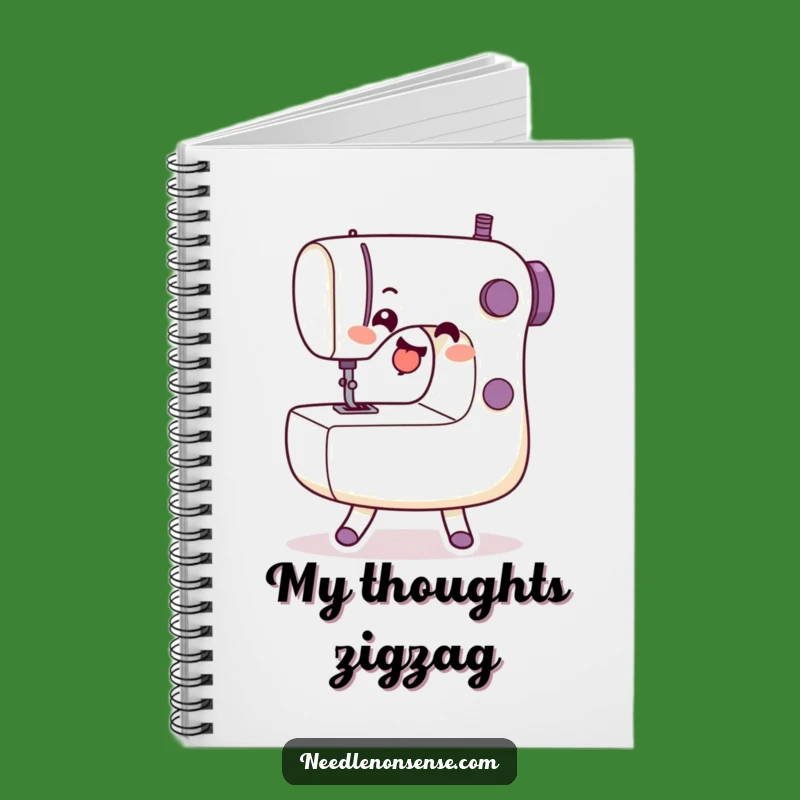 Funny Dancing Machine Notebook - Hilarious Journal for Sewing Ideas