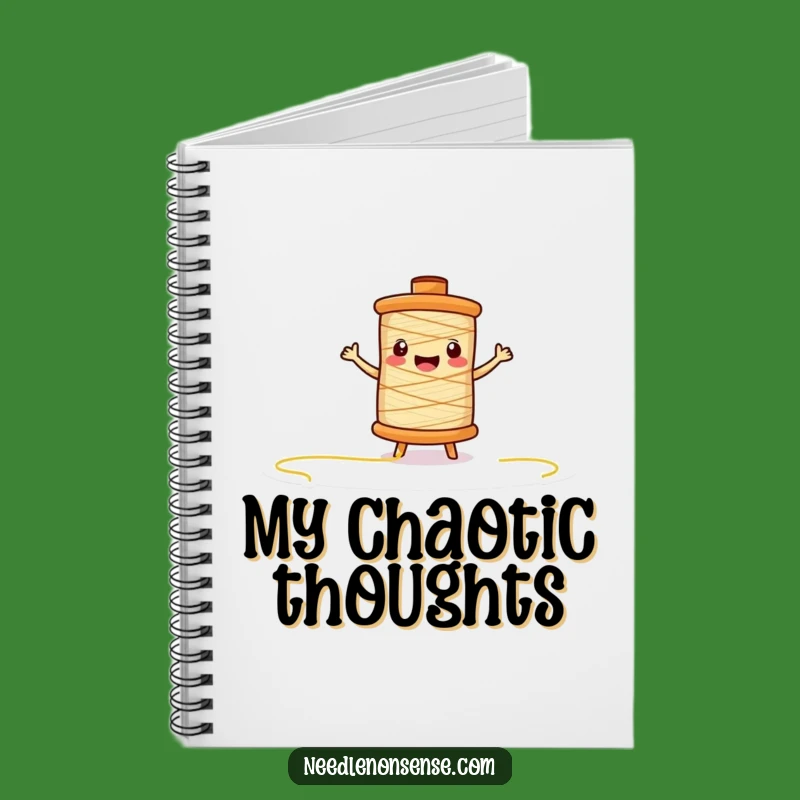 Funny Thread Spool Notebook: Jot Down Ideas with Creative Joy
