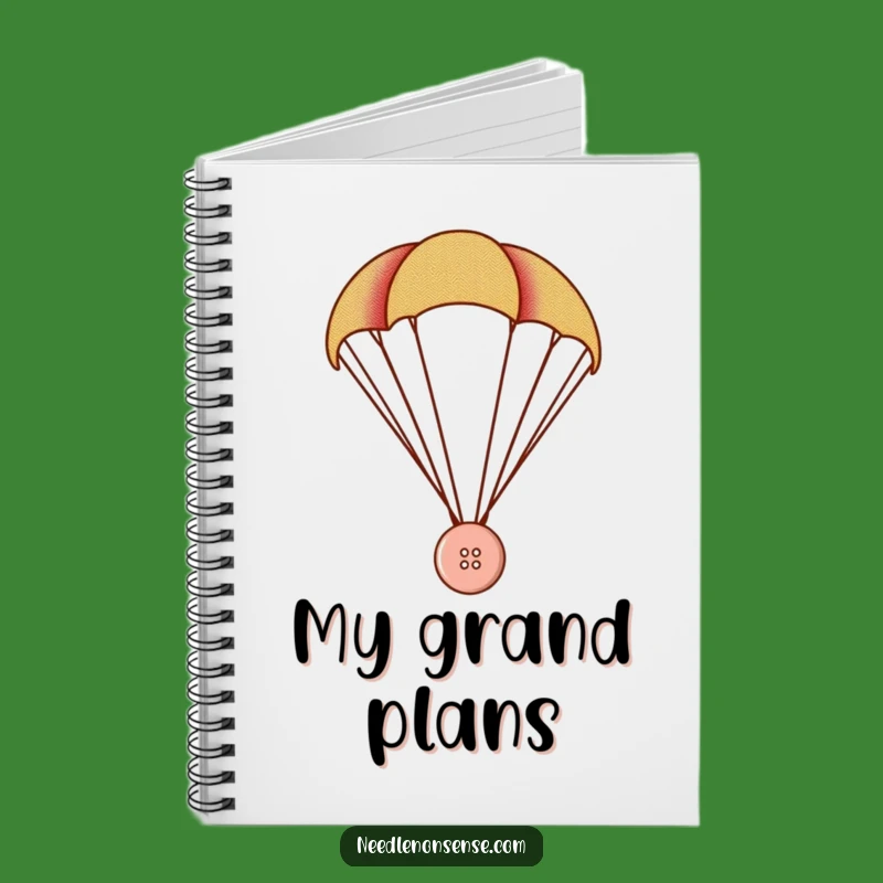 Funny Button Parachute Notebook: Jot Down Ideas with Hilarious Adventure Flair!