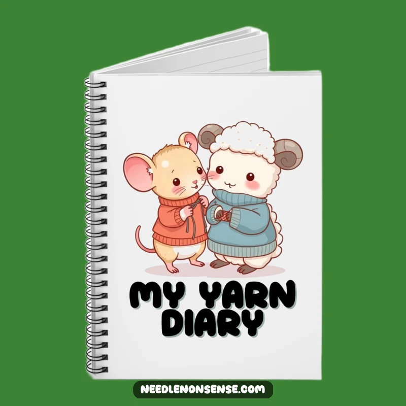 Funny Mouse & Sheep Knitting Notebook: Jot Down Ideas with Hilarious Crafty Flair!