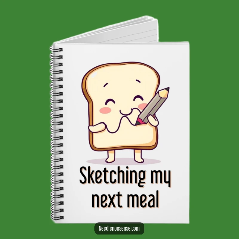 Funny Toast Artist Notebook: Jot Down Ideas with Humorous Character Art