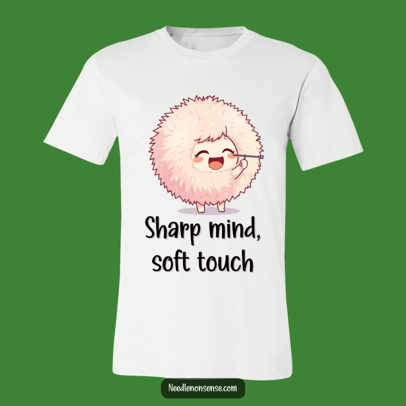 Funny Pom-Pom Poke Character T-Shirt, the Ultimate Hilarious Apparel for Crafters