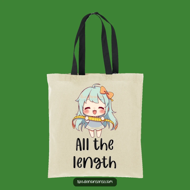 Funny Measuring Ribbon Tote Bag: Carry Your Projects with Hilarious Precision!