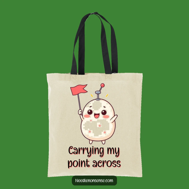 Funny Pin Cushion Victory Tote Bag - Hilarious Sewist's Carry-All Gift