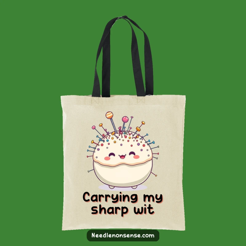 Funny Pincushion Tote Bag: Carry Your Supplies with Sparkle