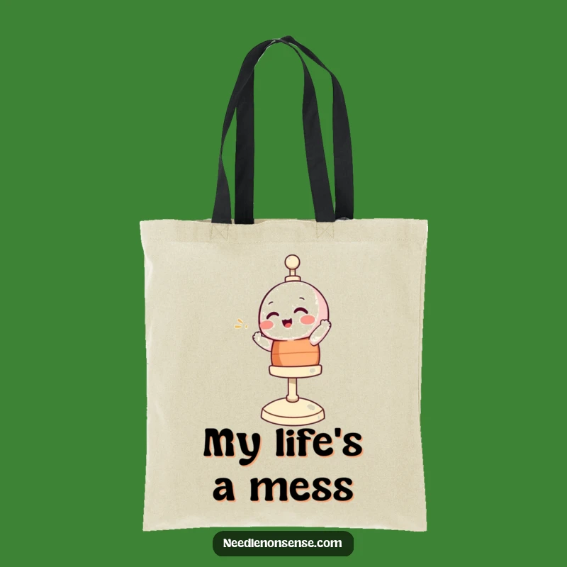 Funny Giggling Bobbin Tote Bag: Chic and Comical Sewing Accessory