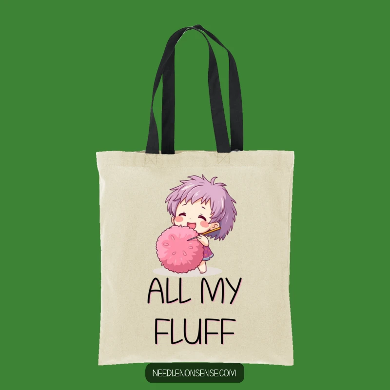 Funny Pom-Pom Needle Tote Bag: Crafting Companion for Sewists Gift